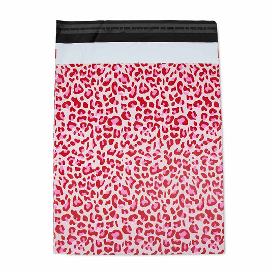 100x Versandbeutel Leopard Pink Medium