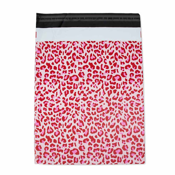 100x Versandbeutel Leopard Pink Medium
