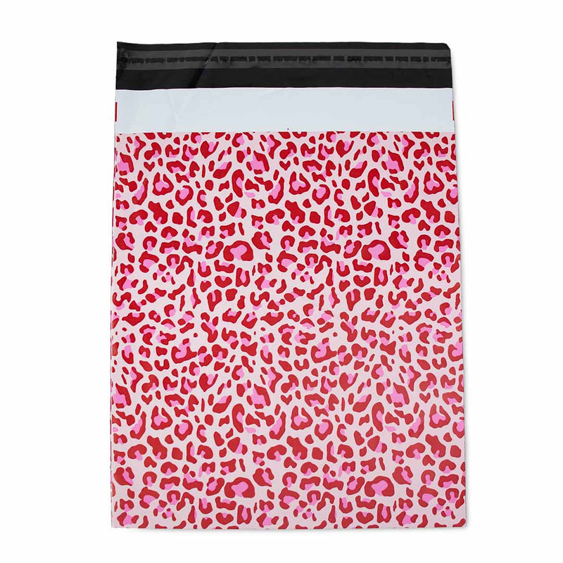 100x Versandbeutel Leopard Pink Medium
