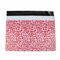 100x Versandtaschen Leopard Pink Large