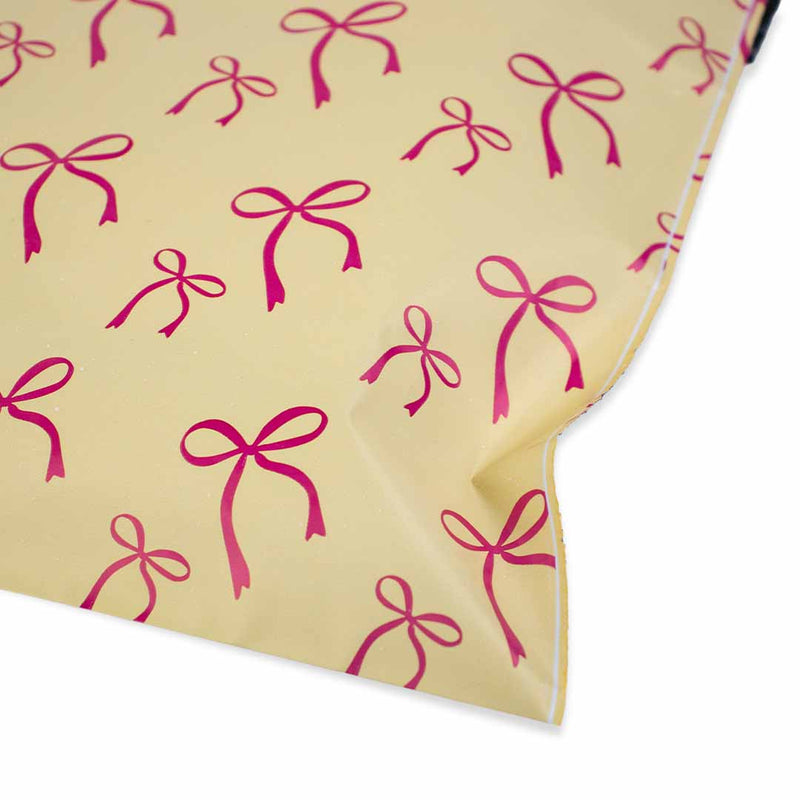 100x Versandtaschen Bows Yellow Small