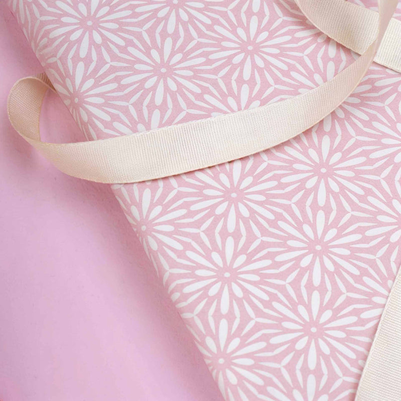 Seidenpapier 35x50cm Flower Power Rosa