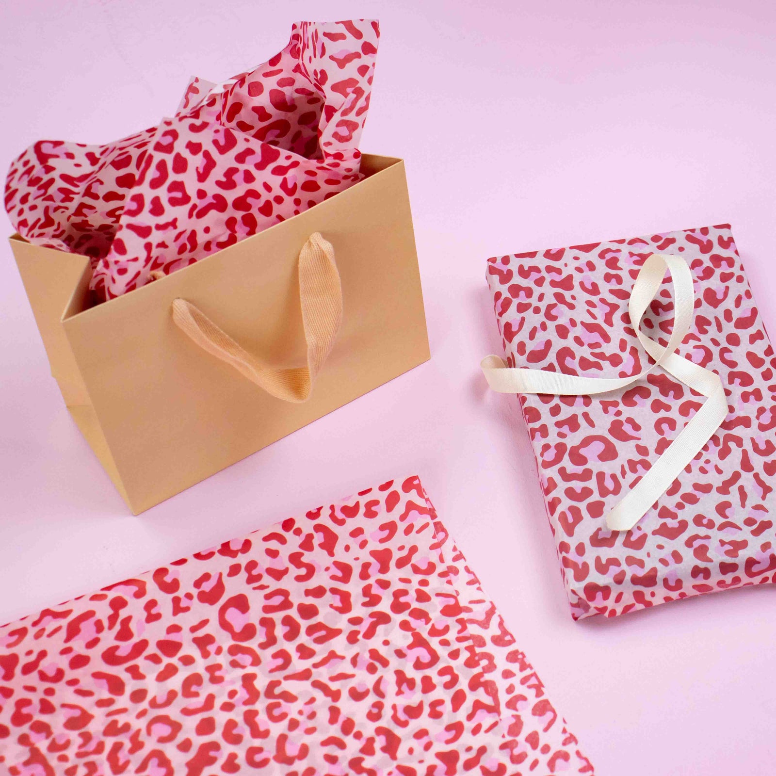 Seidenpapier 50x70cm Leopard Pink
