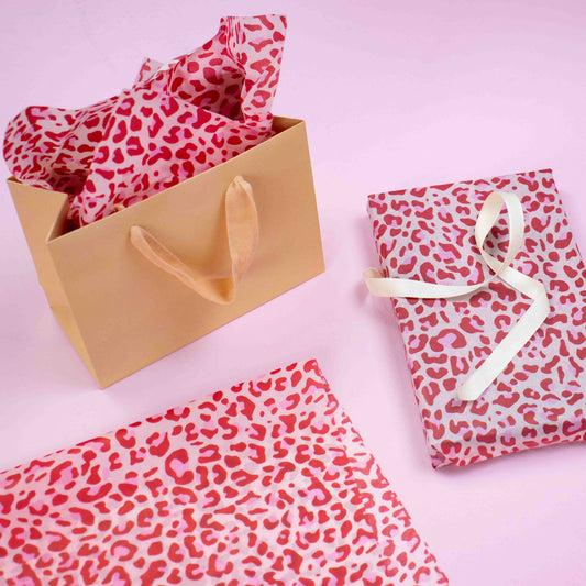 Seidenpapier 35x50cm Leopard Pink