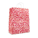 50x Papiertüten Leopard Pink A3