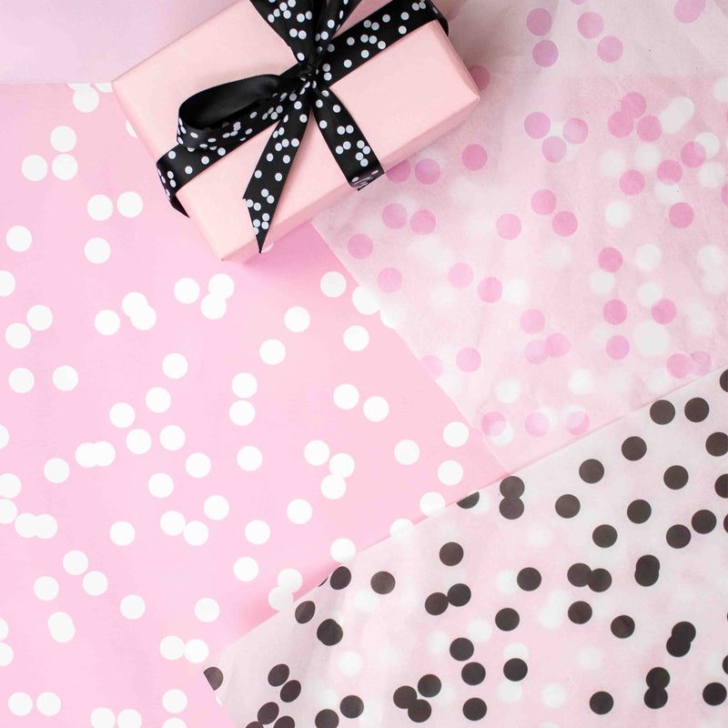 Seidenpapier 35x50cm Dots Rosa