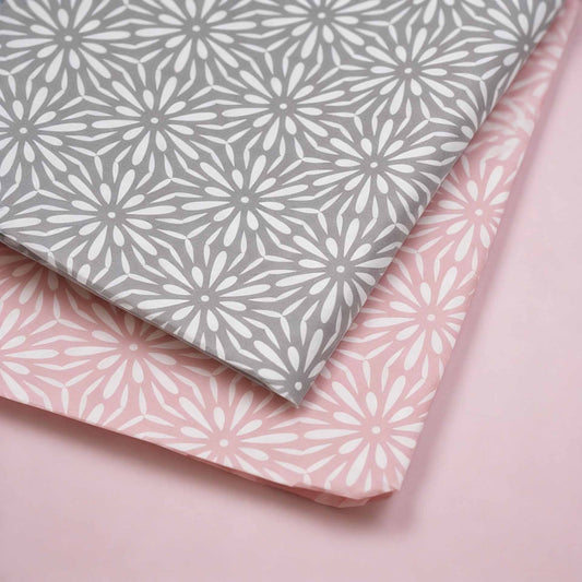 Seidenpapier 50x70cm Flower Power Rosa