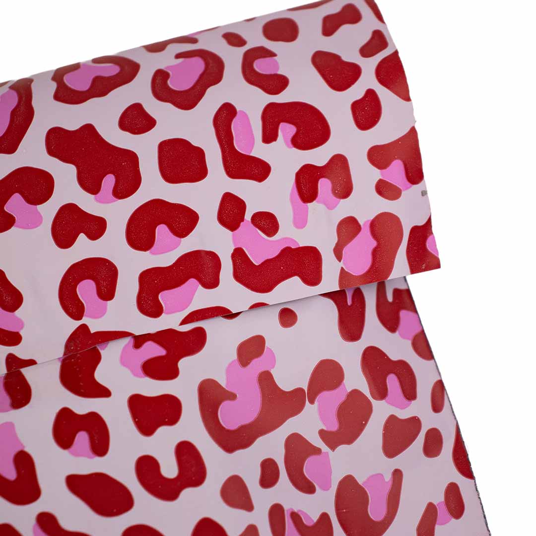 100x Versandbeutel Leopard Pink Medium