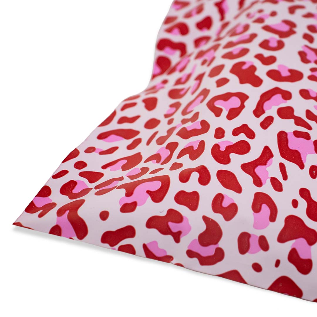 100x Versandtaschen Leopard Pink Small