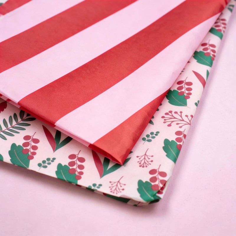 Seidenpapier 35x50cm Botanic Pink