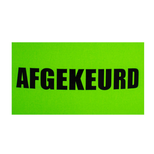 500x Etikett „Abgelehnt“