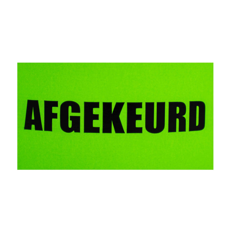 500x Etikett „Abgelehnt“