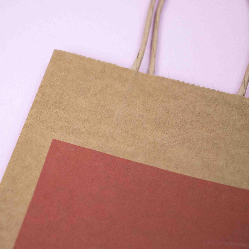 Papiertüten Extra Klein Braun Druck