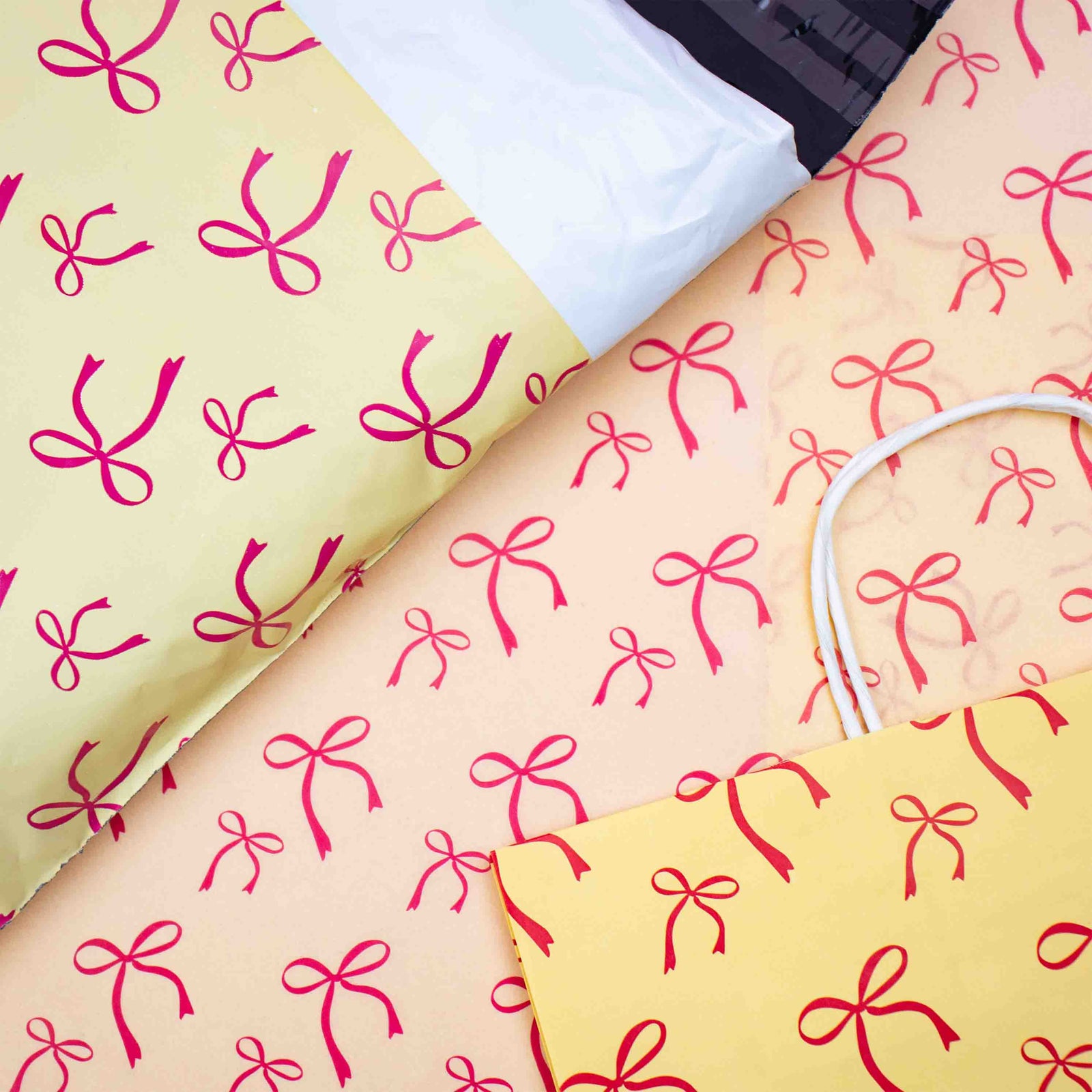 Seidenpapier 50x70cm Bows Yellow
