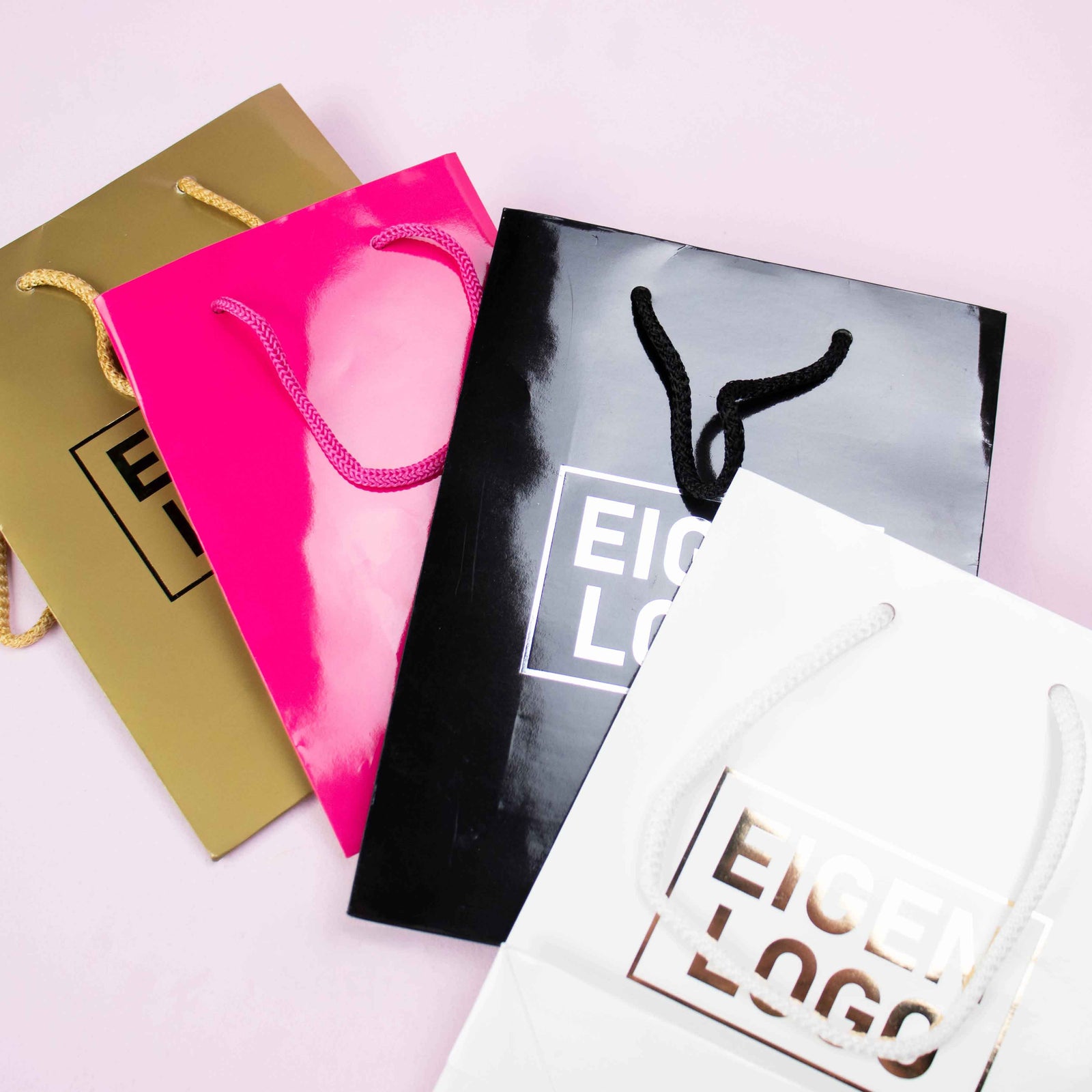 10x Geschenktüten Gold Extra Small