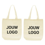Baumwolltasche Druck 38x42+10cm Ecru - Express