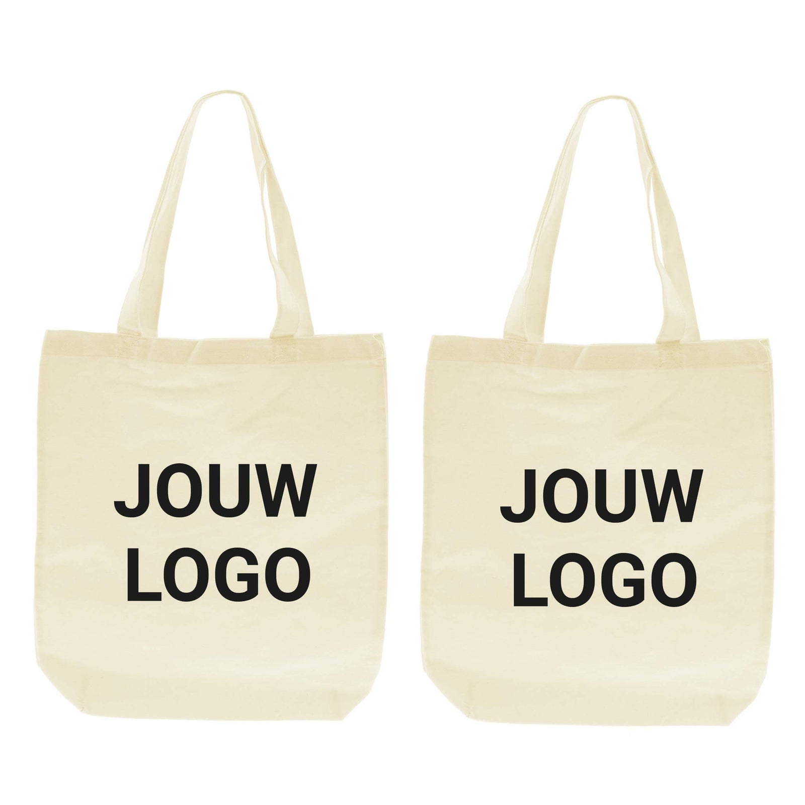 Baumwolltasche Druck 38x42+10cm Ecru - Express