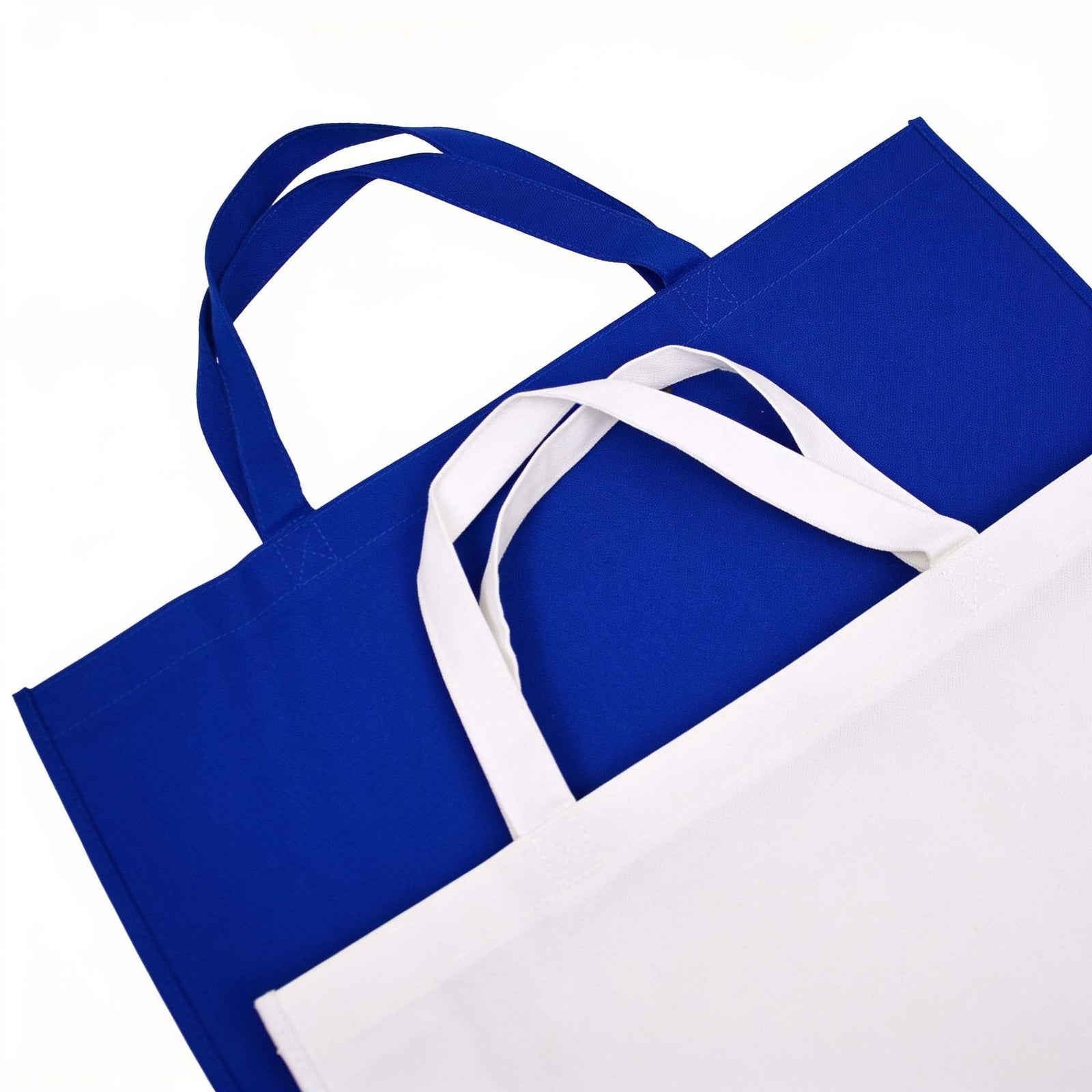 10x Non woven Taschen Weiß