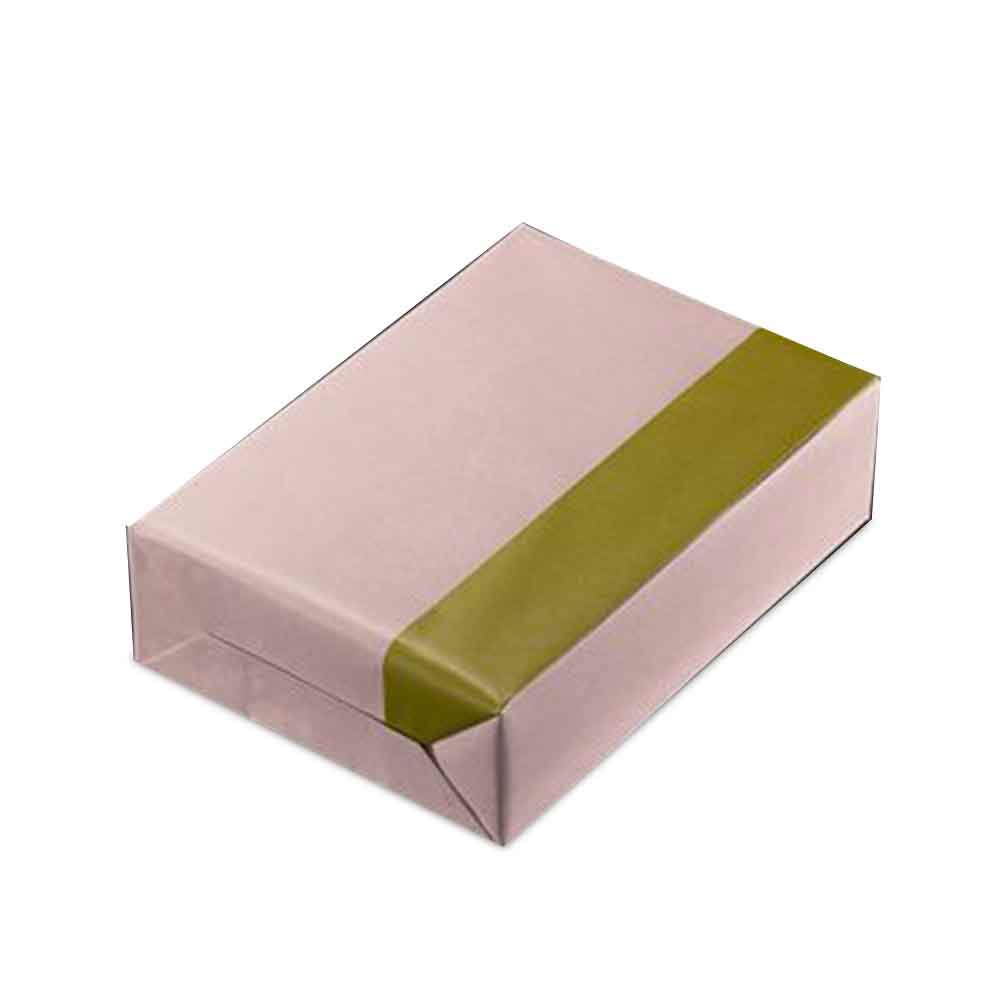 Geschenkpapier Pastellrosé-olive 50cm x 200mtr