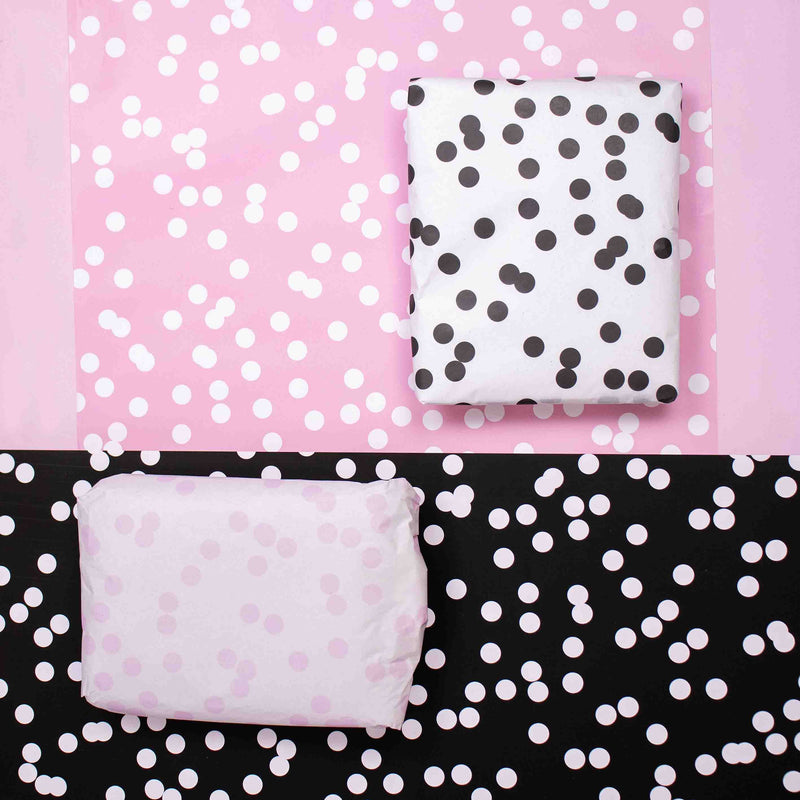 Geschenkpapier Dots Rosa - 30cm x 100m