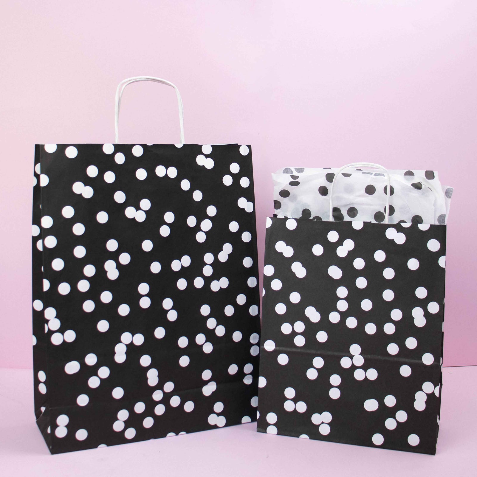 50x Papiertüten Dots A3