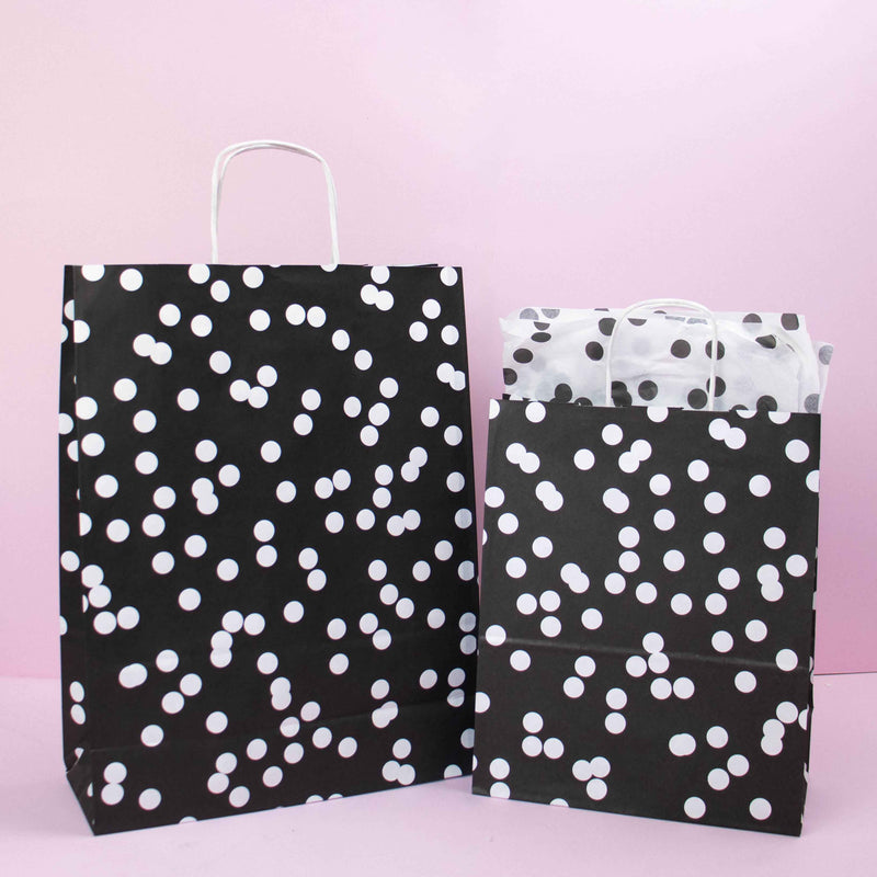 50x Papiertüten Dots A3