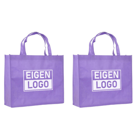 Shopper bedrucken lassen Lila Non Woven 42x12x35cm