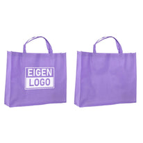 Shopper bedrucken lassen Lila Non Woven 54x14x45cm