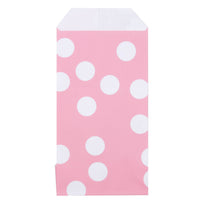 200x Papiertüten Dots Rosa 7x13cm