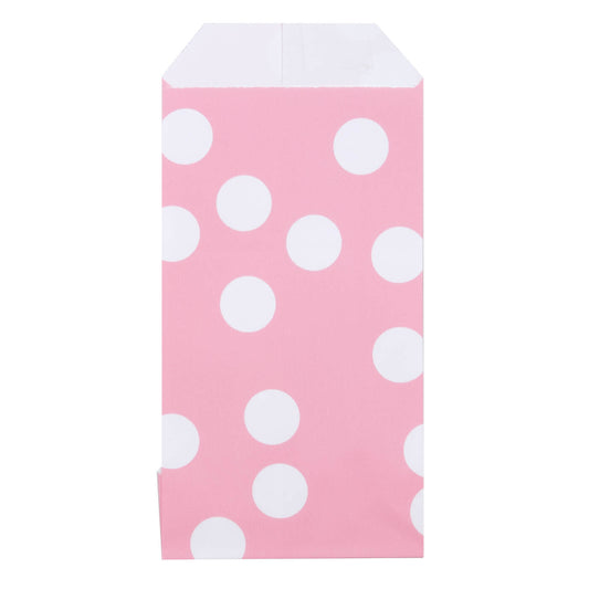 200x Papiertüten Dots Rosa 7x13cm