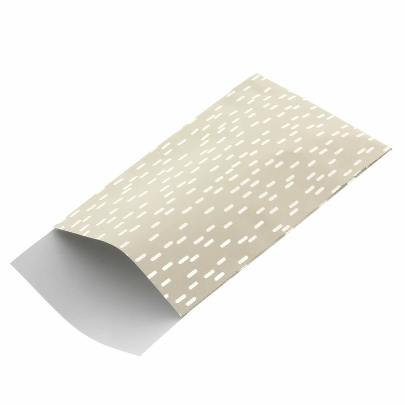 200 x Papiertüten Silber Streifen 7x13cm
