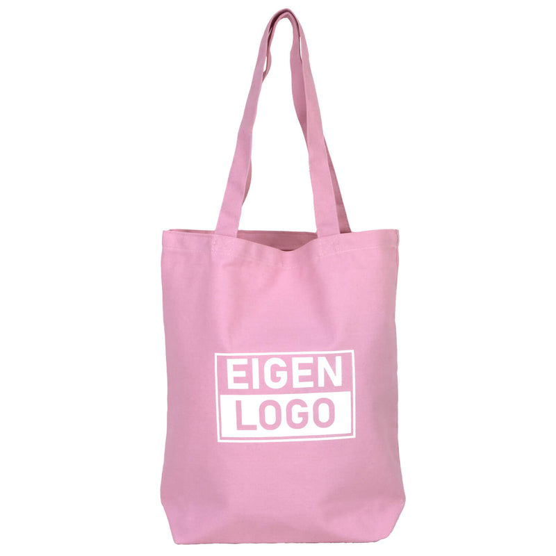 Baumwolltasche Druck 38x42+10cm Pink Lavender