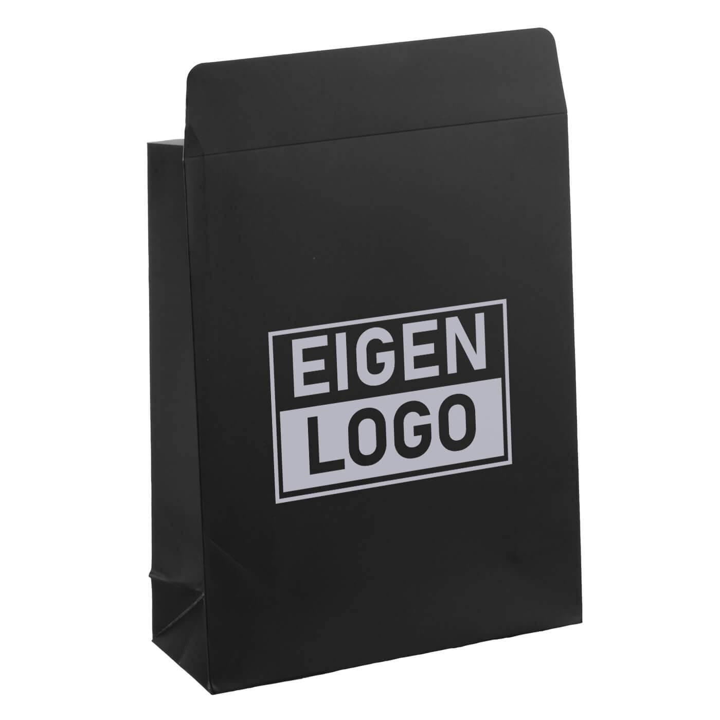 Papiertüten bedrucken Schwarz Medium