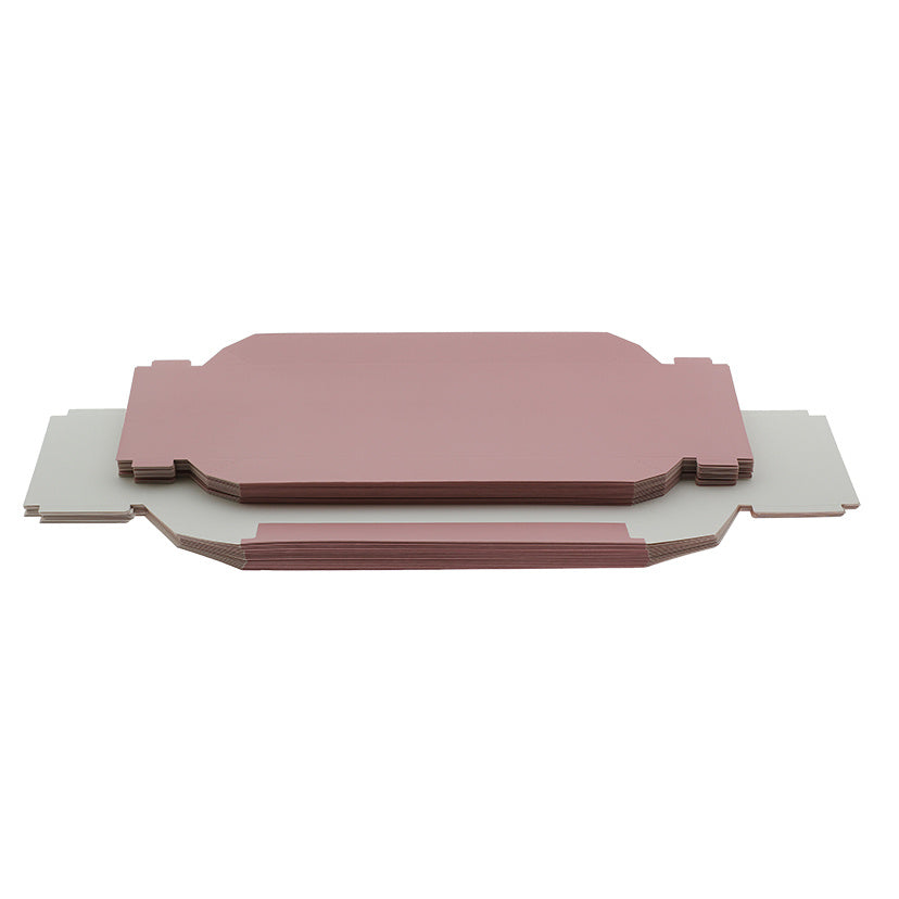 Geschenkkartons bedruckt Rosa 355x168x94mm - Metallic