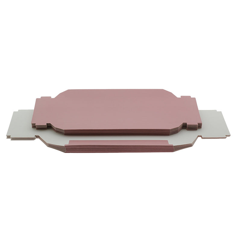 Geschenkkartons bedruckt Rosa 355x168x94mm - Metallic