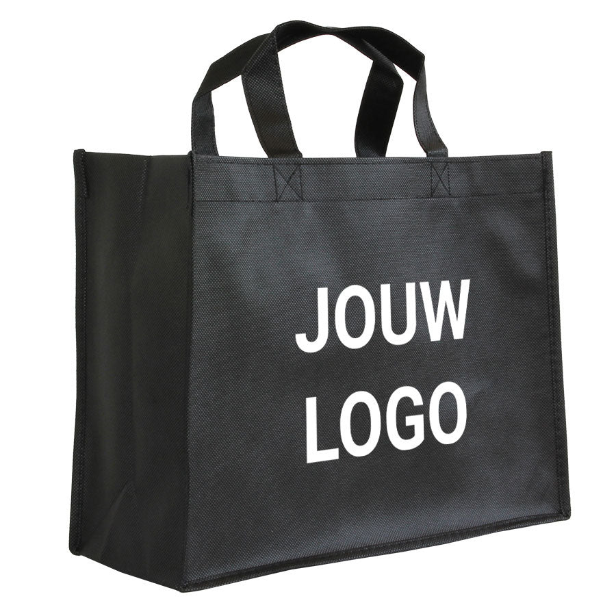 Shopper Druck Schwarz Non woven 32x12x25cm - Express