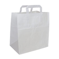 50x Budget Taschen Weiß S/M