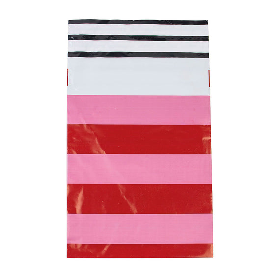 100x Versandtaschen Stripes Pink Small