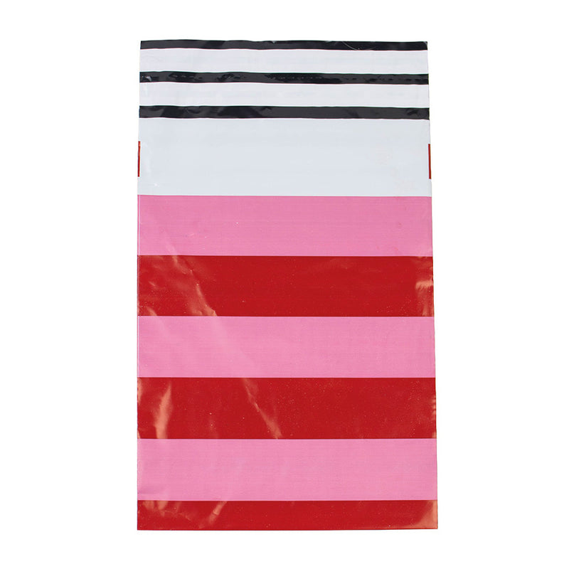 100x Versandtaschen Stripes Pink Small