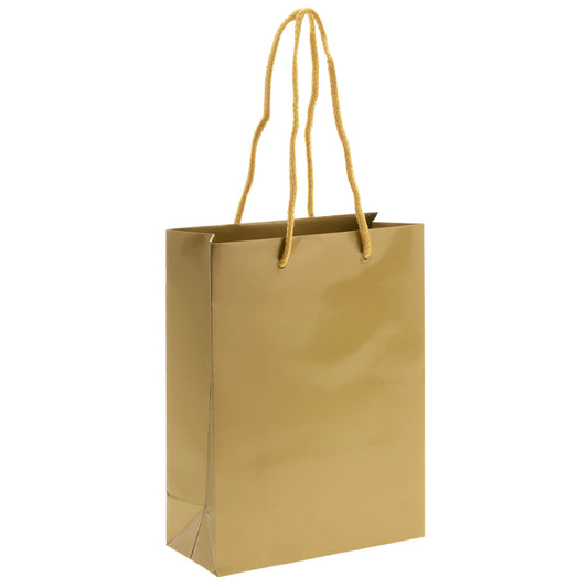 10x Geschenktüten Gold A5