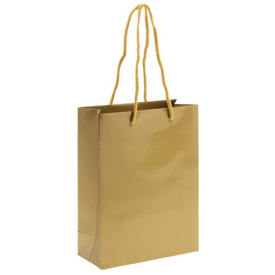 10x Geschenktüten Gold A5