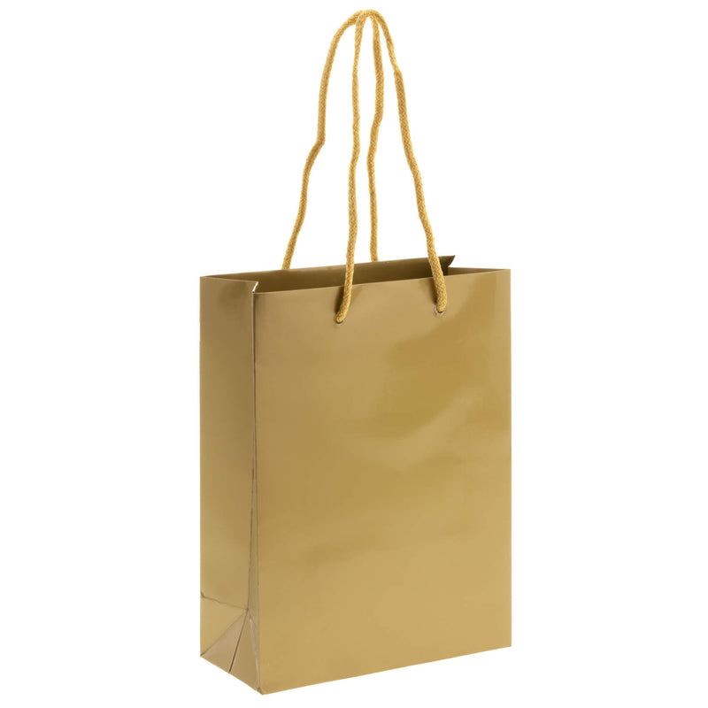 10x Geschenktüten Gold A5