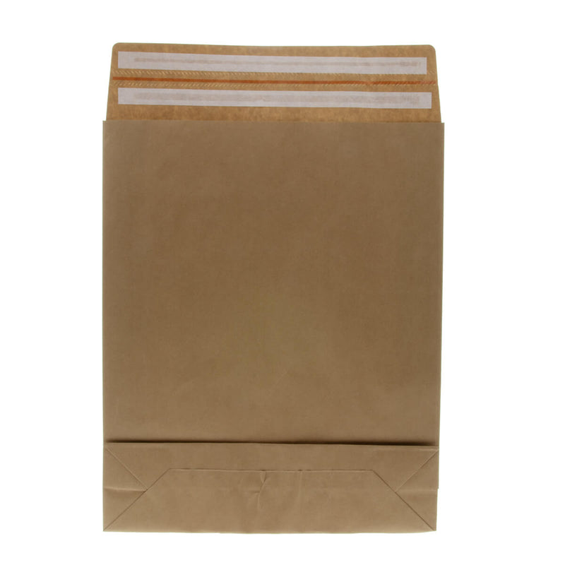 50x Papier-Versandtasche + Seitenfalte/Boden XL
