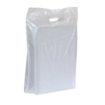250x Plastiktüten 37x44+2x4cm Weiß
