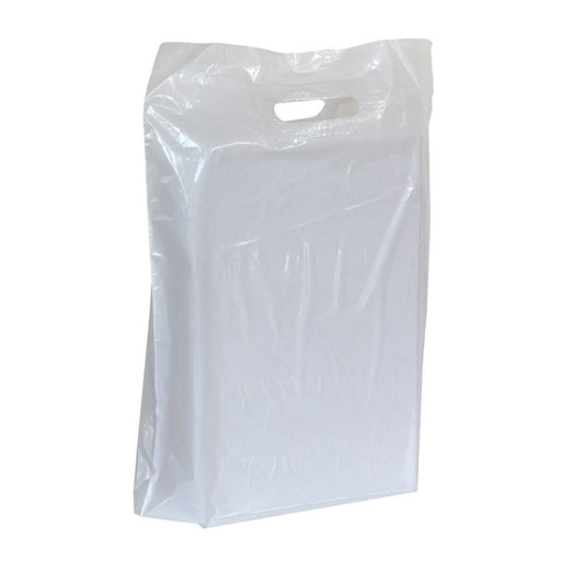 250x Plastiktüten 37x44+2x4cm Weiß