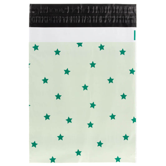 100x Versandtaschen Stars Medium Rückgabeverschluss