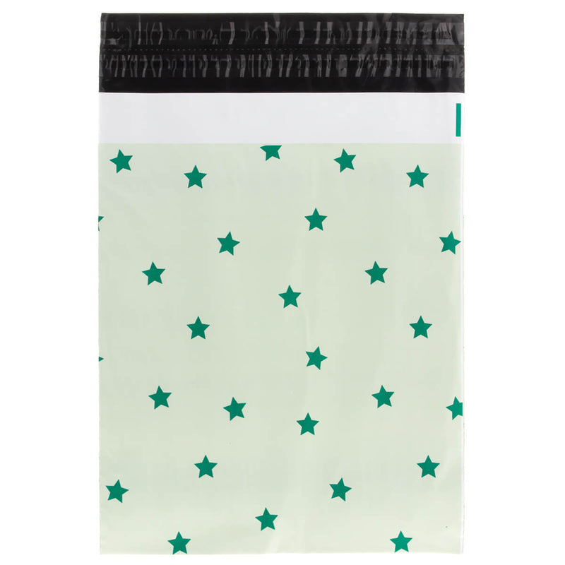 100x Versandtaschen Stars Medium Rückgabeverschluss