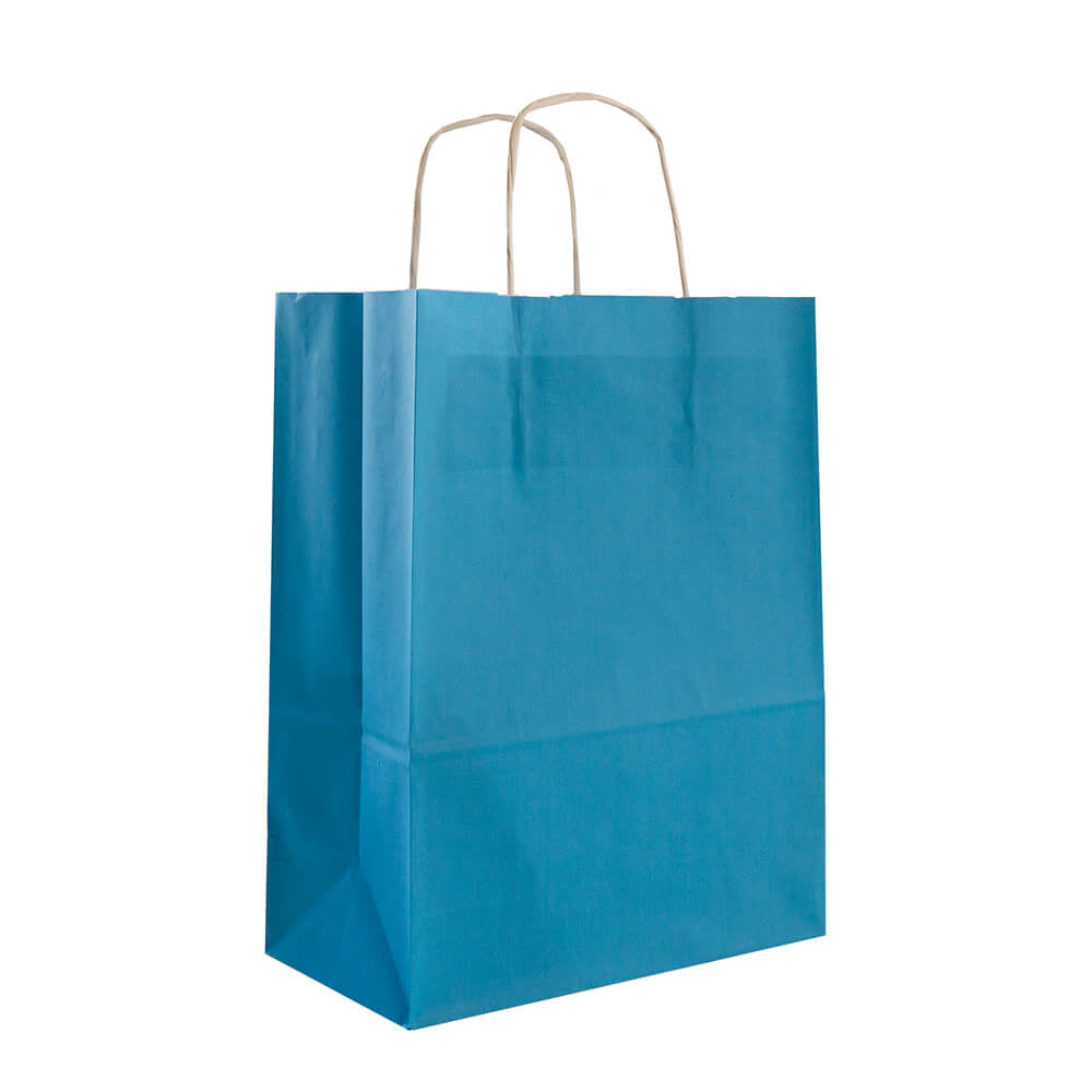 50x Papiertüten blau (türkis) in verschiedenen Formaten