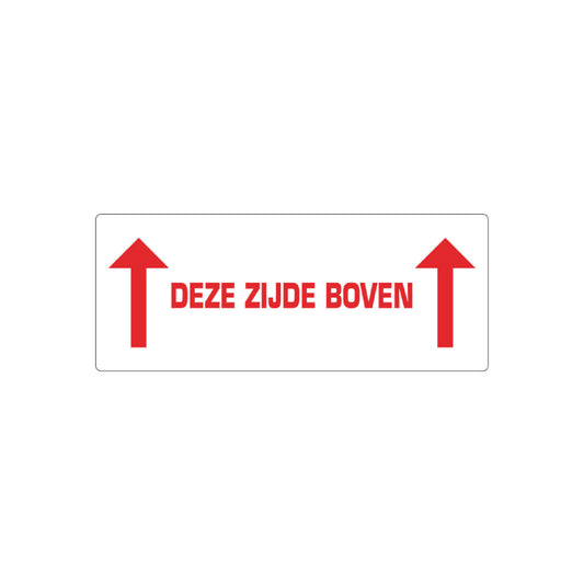 500x Etikett „Diese Seite oben“