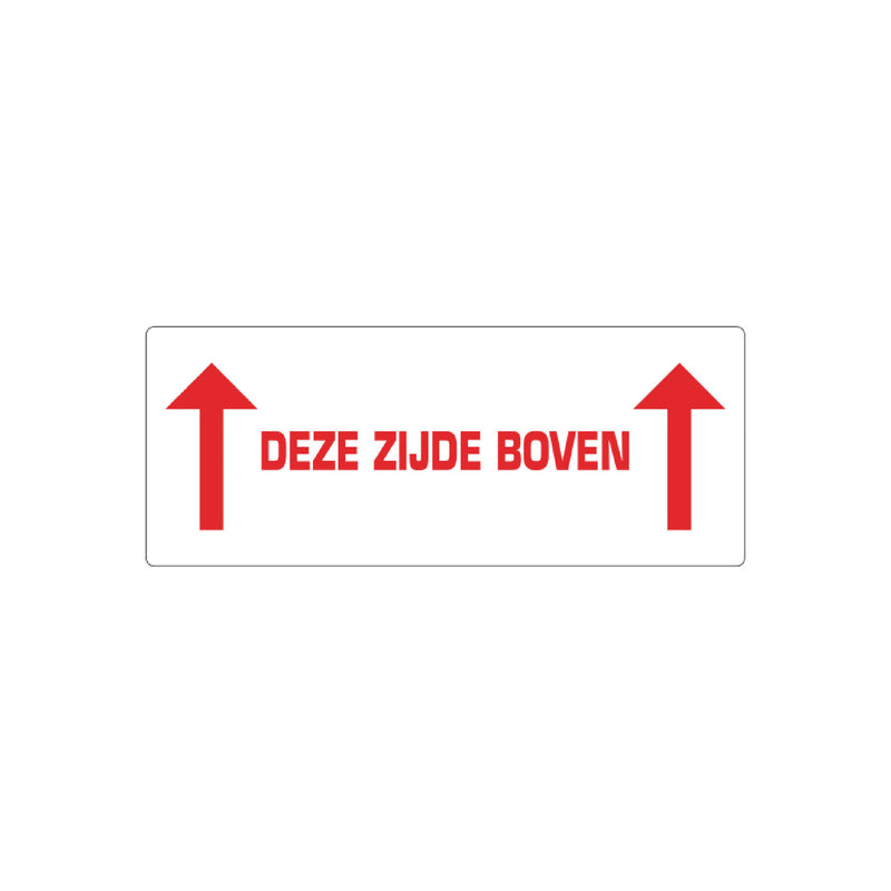 500x Etikett „Diese Seite oben“